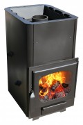 Печь для бани Варвара "Мини" с конт. панор. дв. ук. топка