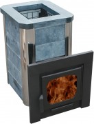 Печь для бани Варвара "Мини Сказка" облицовка талькохлорит