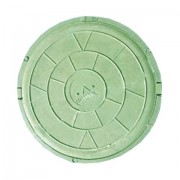 Люк полимерно-композитный тип "Л" малый зелёный садовый