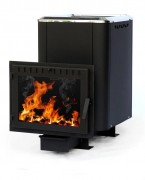 Печь банная чугунная СИБИРЬ 24 Конвекционная Панорамное стекло