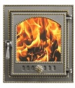 Дверка ВЕЗУВИЙ каминная 210 (Бронза)
