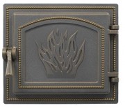 Дверка ВЕЗУВИЙ каминная 261 (Бронза)