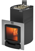 Печь для бани Теплодар Домна-20 ЛК Панорама (без дверцы)