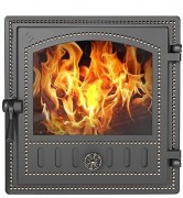 Дверка ВЕЗУВИЙ каминная 280 (Бронза)