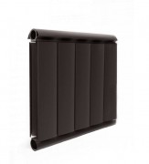 Алюминиевый дизайн радиатор SILVER S 400 шоколадный муар