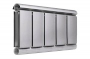 Алюминиевый дизайн радиатор SILVER S 200 темное серебро муар