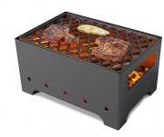 Мангал Везувий Турист №1 с решеткой чугунной для мангала Стейк