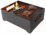 Мангал Везувий Турист №2 с решеткой чугунной для мангала Стейк