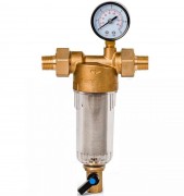 Фильтр Гейзер-Бастион 112 1/2'' (для холодной воды d60) с манометром