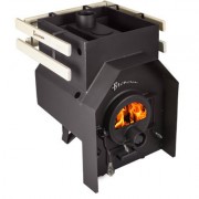 Печь для бани Бренеран Фуэго АОТ-12 дверца БР в круге со стеклом