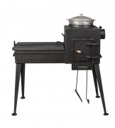 Мангал Buran-2 (мангал + печь) с крышкой
