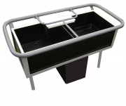 Поилка с электрообогревом ПЭ-1/4-2С на тумбе