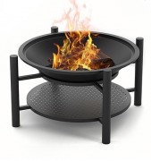 Чугунная костровая чаша Везувий Fantastic на подставке Люкс