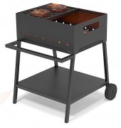 Мангал Везувий Турист 2 с решёткой "Стейк" на подставке