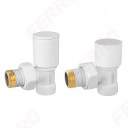 Комплект радиаторный угловой белый Ferro ZGB31WH 1/2