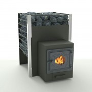 Печь для бани Добросталь Жара-люкс 20 дверка со стеклом