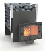Печь для бани Добросталь Жара-люкс 20 панорамная дверка