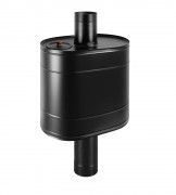 Бак Везувий BLACK на трубе 55 л (овальный)