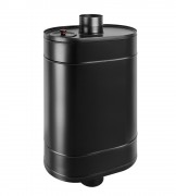 Бак Везувий BLACK на трубе 80 л (овальный)