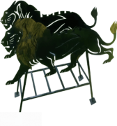 Мангал Лев на стойках