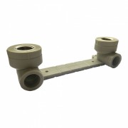 Колено ПП с креплением вн узкое для смесителя Aquapipe