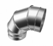 Колено (Отвод) 90 из нерж. ст. 430-0,8 мм