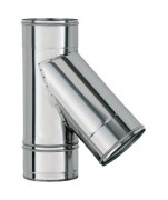 Тройник 45 из нерж. ст. 304-0,5 мм