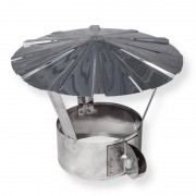 Зонт дымохода из нерж. ст. 430-0,5 мм с хомутом