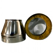 Наконечник конический (переход с одноконт. на двухконт.) из нерж. ст.  430-1,0-0,5 мм