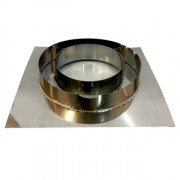 Монтажная площадка (розетта) из нерж. ст. 430-430-0,5-0,5 мм, утеп. 50 мм