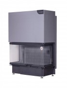 Каминная топка Экокамин Дельта 1200В принтинг черный шамот