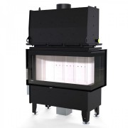 Каминная топка Defro Home RIVA ME BP SHORT угловая, с водяным контуром