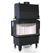 Каминная топка Defro Home RIVA SM BL SHORT угловая, с водяным контуром