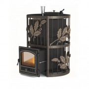 Печь для бани Везувий Эверест Ковка 24 (280) закрытая каменка