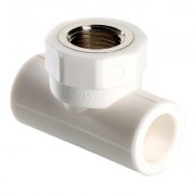 Тройник ПП Valtec с переходом на внутреннюю резьбу 