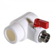 Тройник ПП Valtec коллекторный с шаровым краном