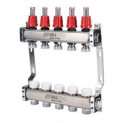 Коллекторная группа VALTEC 1 3/4 (4 вых.) c рег. и баланс. клапанами и расходомерами 