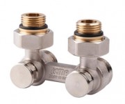 Двухтрубный клапан для стального радиатора угловой 1/2" ICMA