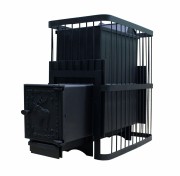 Печь банная ComfortProm РЕТРО СТАЛЬ 8 мм закрытая каменка 26 м3