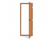Дверь Sawo 1890х690, кедр, 8 мм, 3 петли, бронза
