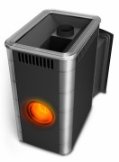 Печь для бани Термофор Аврора Inox Витра Иллюминатор антрацит НВ