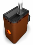 Печь для бани Термофор Аврора Inox ДА Иллюминатор терракота