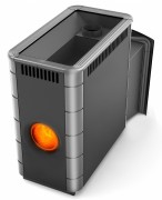 Печь для бани Термофор Аврора XXL Inox Витра Иллюминатор антрацит НВ