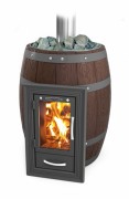 Печь для бани Термофор Вариата Inox Люмина КТК Баррель палисандр