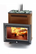 Печь для бани Термофор Витрувия II Inox БСЭ ТО терракота
