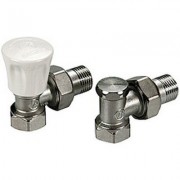 Комплект кранов угловой Giacomini R705KX003 (Подача + обратка) 1/2