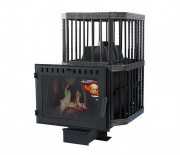 Печь для бани СИБИРЬ 18 панорамное стекло