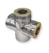 Сэндвич-четверник 90 из нерж. ст. 304-430-0,5-0,5 мм, утепл. 30 мм