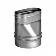 Переход прямой овальный из нерж. ст. 430-0,8 мм