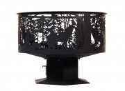 Очаг Сибирь Природа на подставке